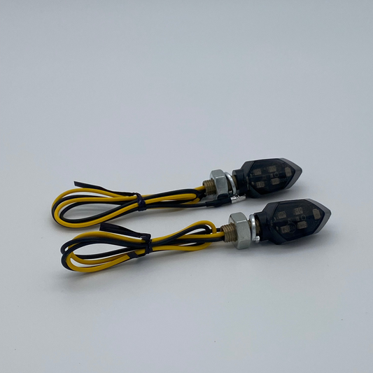 2x LED-Blinker mit E-Nummer